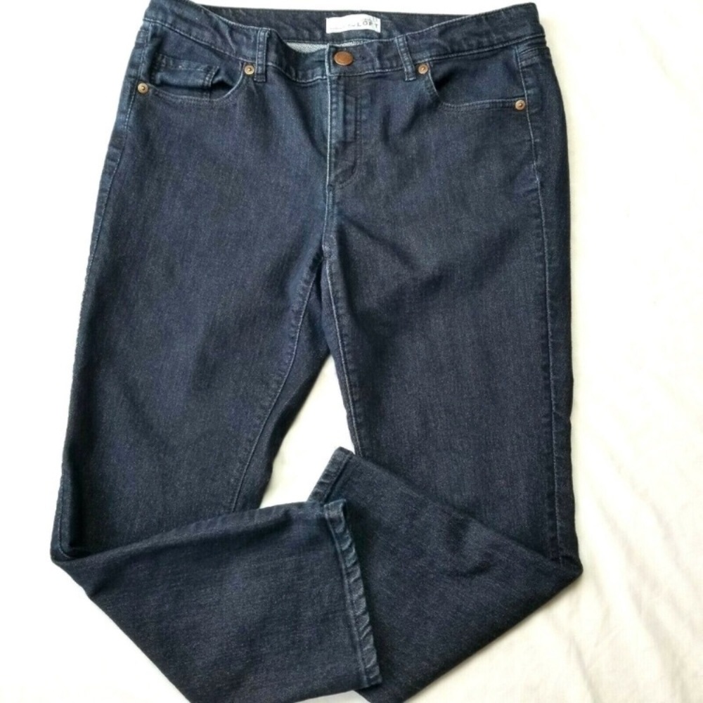 Ann Taylor Loft Modern Kick Crop Jeans